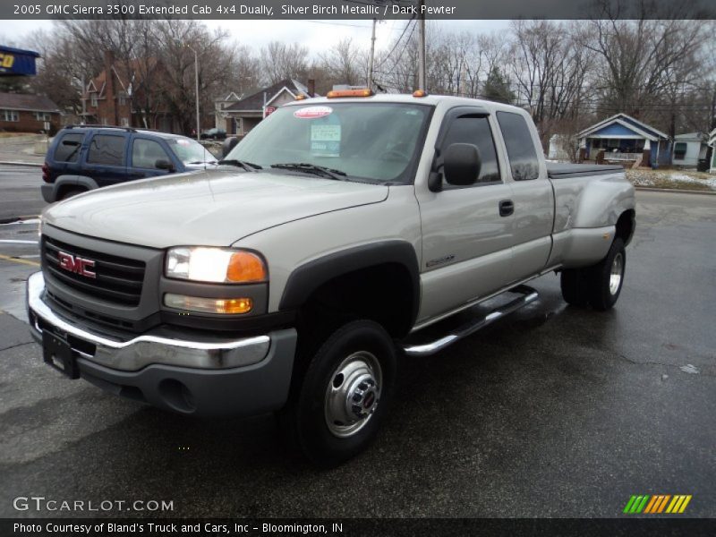 Silver Birch Metallic / Dark Pewter 2005 GMC Sierra 3500 Extended Cab 4x4 Dually