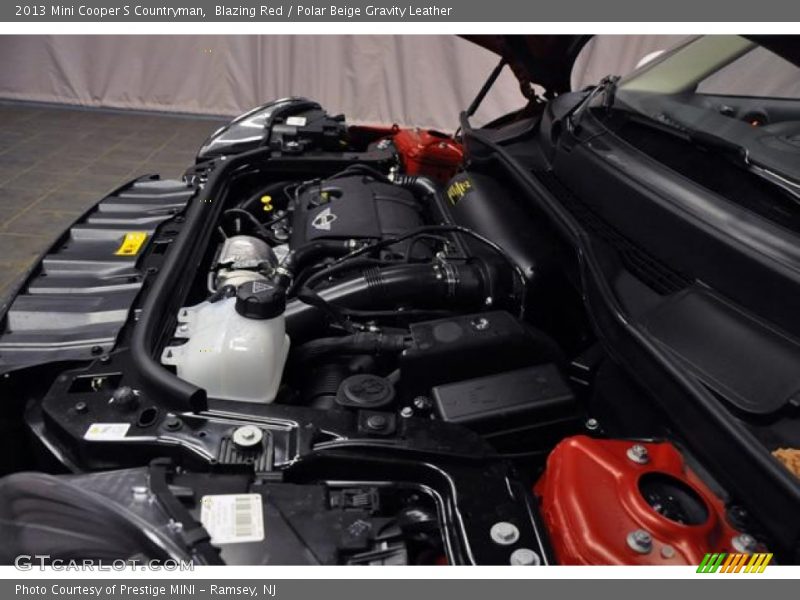 Blazing Red / Polar Beige Gravity Leather 2013 Mini Cooper S Countryman