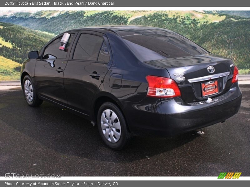 Black Sand Pearl / Dark Charcoal 2009 Toyota Yaris Sedan