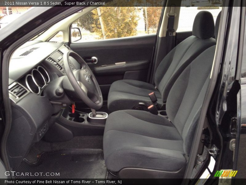 Super Black / Charcoal 2011 Nissan Versa 1.8 S Sedan