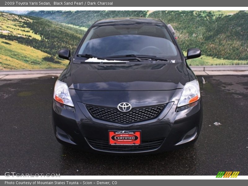 Black Sand Pearl / Dark Charcoal 2009 Toyota Yaris Sedan