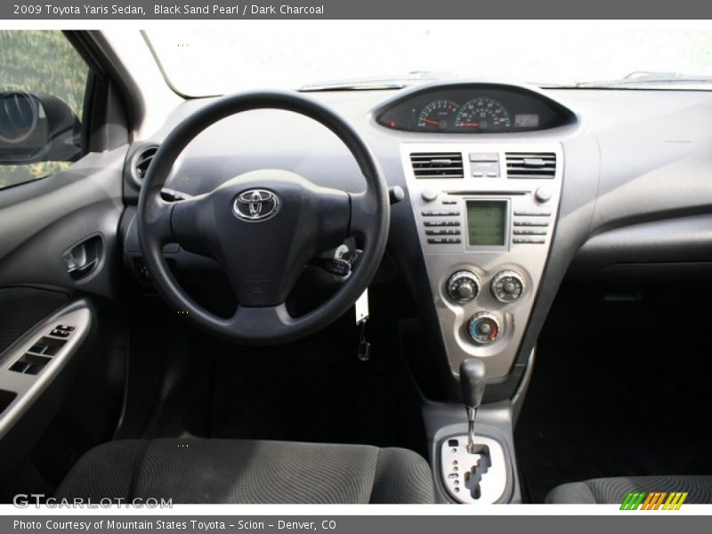 Black Sand Pearl / Dark Charcoal 2009 Toyota Yaris Sedan