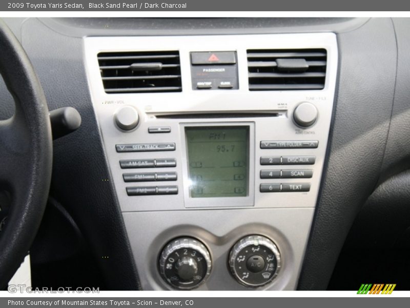 Black Sand Pearl / Dark Charcoal 2009 Toyota Yaris Sedan