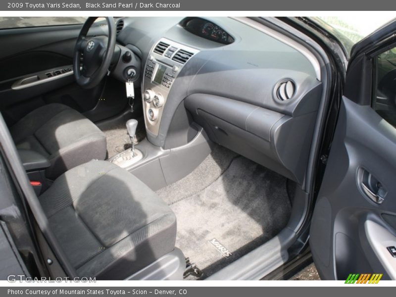 Black Sand Pearl / Dark Charcoal 2009 Toyota Yaris Sedan