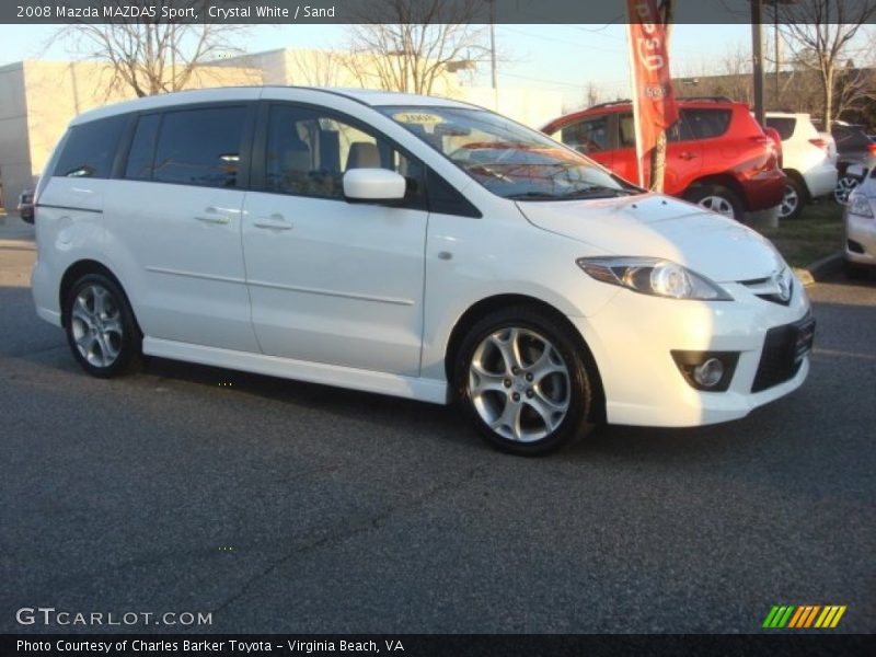 Crystal White / Sand 2008 Mazda MAZDA5 Sport