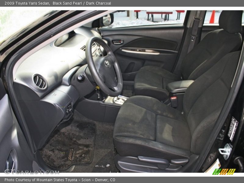 Black Sand Pearl / Dark Charcoal 2009 Toyota Yaris Sedan