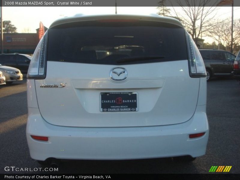 Crystal White / Sand 2008 Mazda MAZDA5 Sport
