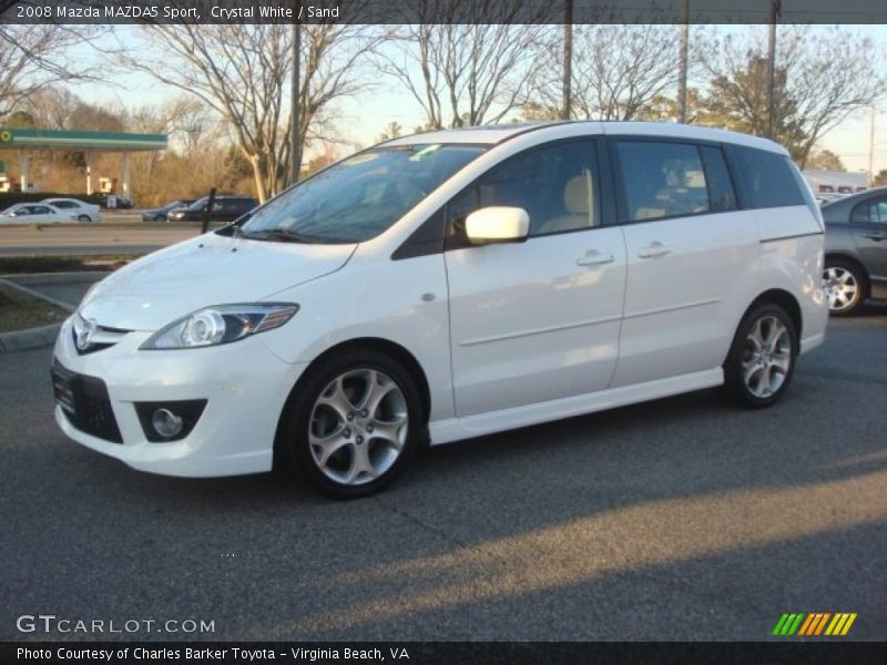Crystal White / Sand 2008 Mazda MAZDA5 Sport