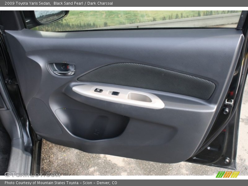 Black Sand Pearl / Dark Charcoal 2009 Toyota Yaris Sedan