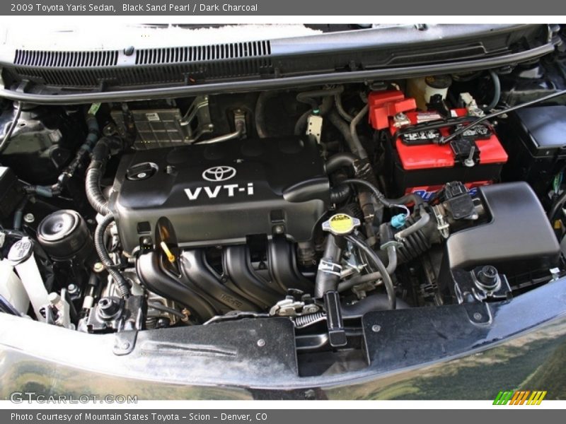 Black Sand Pearl / Dark Charcoal 2009 Toyota Yaris Sedan