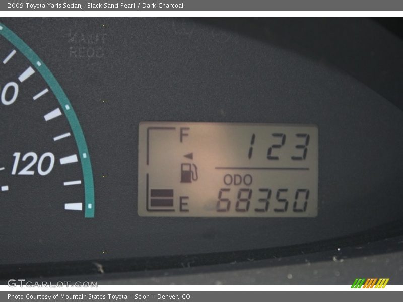 Black Sand Pearl / Dark Charcoal 2009 Toyota Yaris Sedan