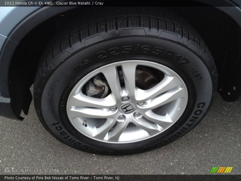 Glacier Blue Metallic / Gray 2011 Honda CR-V EX 4WD