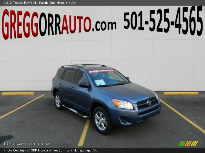 Pacific Blue Metallic / Ash 2012 Toyota RAV4 I4