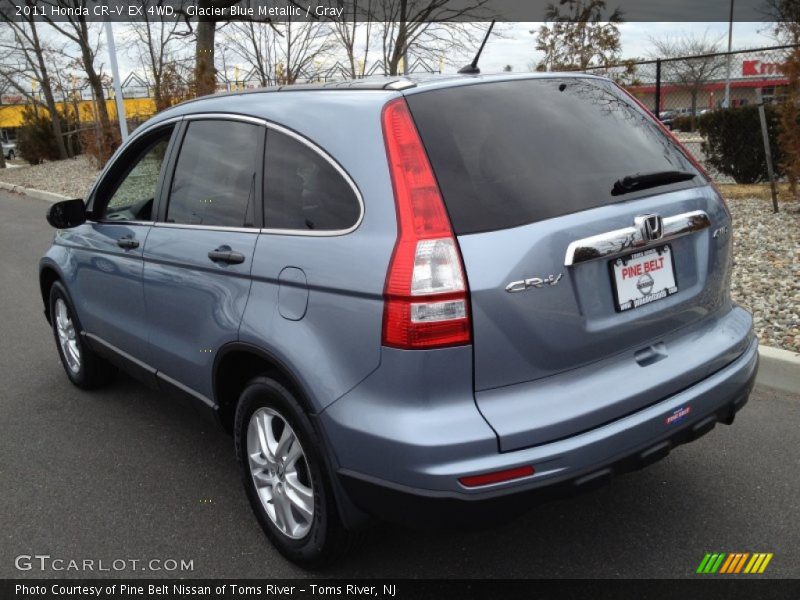Glacier Blue Metallic / Gray 2011 Honda CR-V EX 4WD