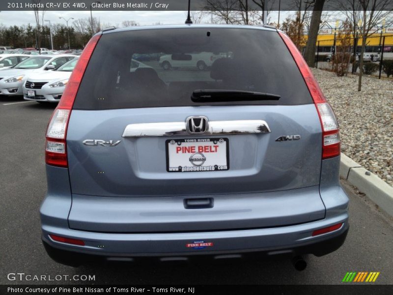 Glacier Blue Metallic / Gray 2011 Honda CR-V EX 4WD