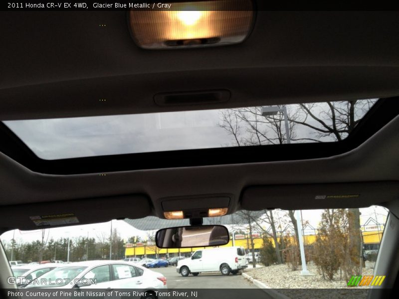 Glacier Blue Metallic / Gray 2011 Honda CR-V EX 4WD