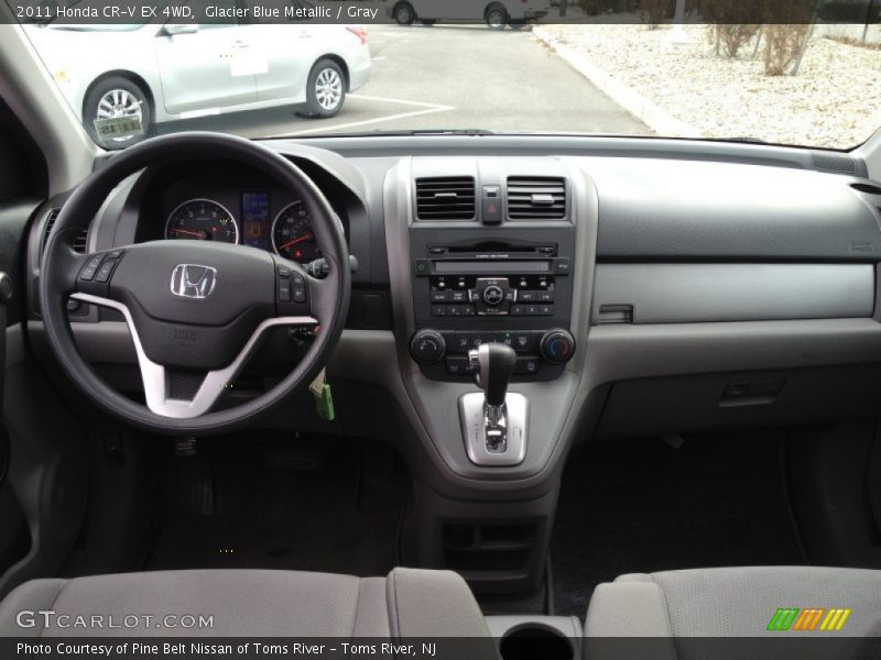 Glacier Blue Metallic / Gray 2011 Honda CR-V EX 4WD