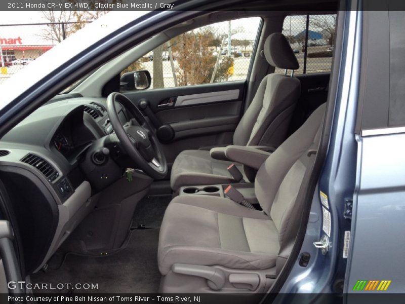 Glacier Blue Metallic / Gray 2011 Honda CR-V EX 4WD