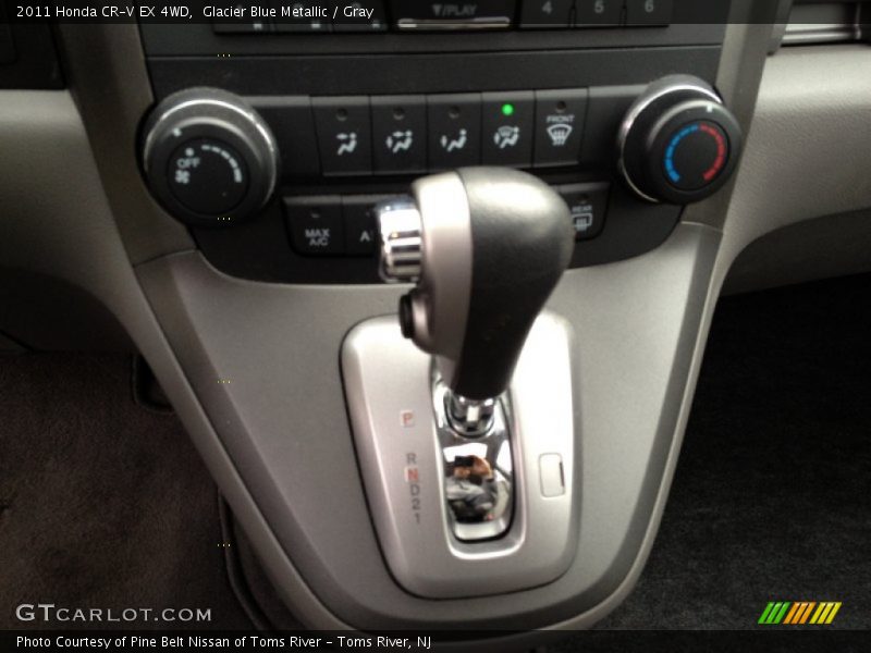Glacier Blue Metallic / Gray 2011 Honda CR-V EX 4WD