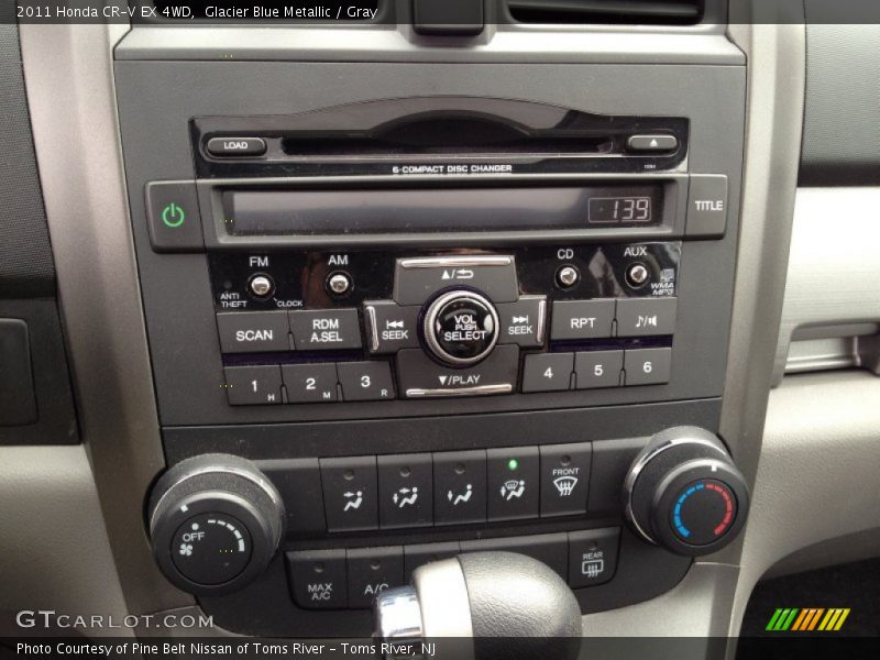 Glacier Blue Metallic / Gray 2011 Honda CR-V EX 4WD