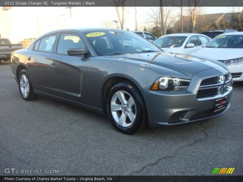 Tungsten Metallic / Black 2012 Dodge Charger SE