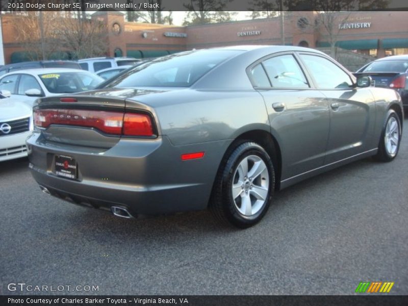 Tungsten Metallic / Black 2012 Dodge Charger SE