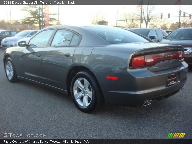 Tungsten Metallic / Black 2012 Dodge Charger SE