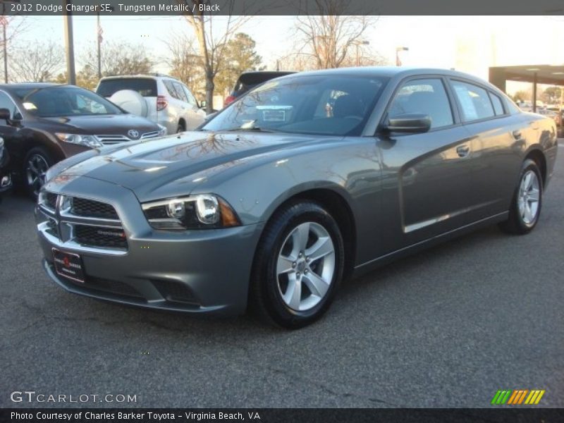 Tungsten Metallic / Black 2012 Dodge Charger SE