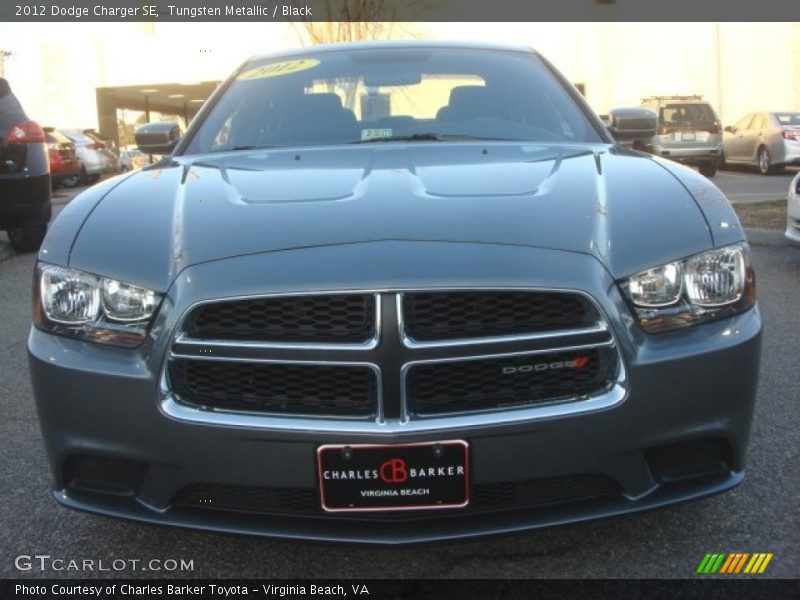 Tungsten Metallic / Black 2012 Dodge Charger SE