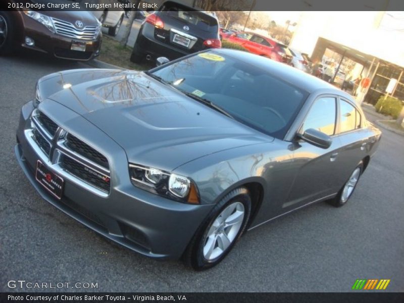 Tungsten Metallic / Black 2012 Dodge Charger SE