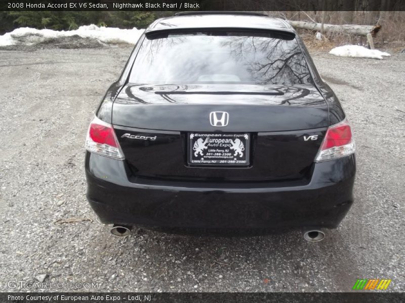 Nighthawk Black Pearl / Black 2008 Honda Accord EX V6 Sedan