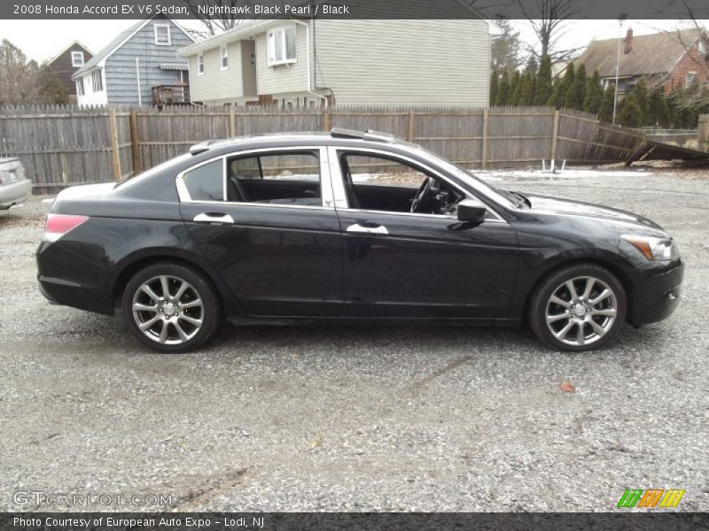 Nighthawk Black Pearl / Black 2008 Honda Accord EX V6 Sedan