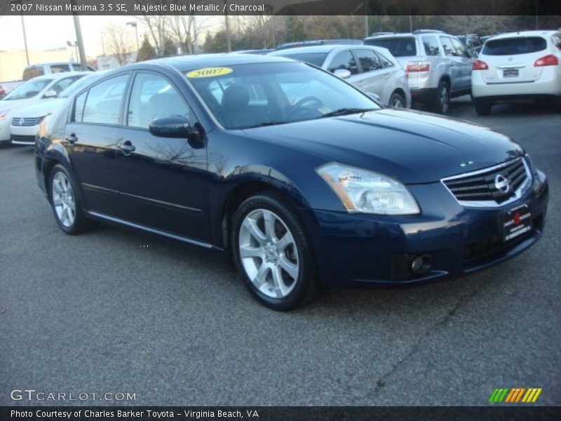 Majestic Blue Metallic / Charcoal 2007 Nissan Maxima 3.5 SE