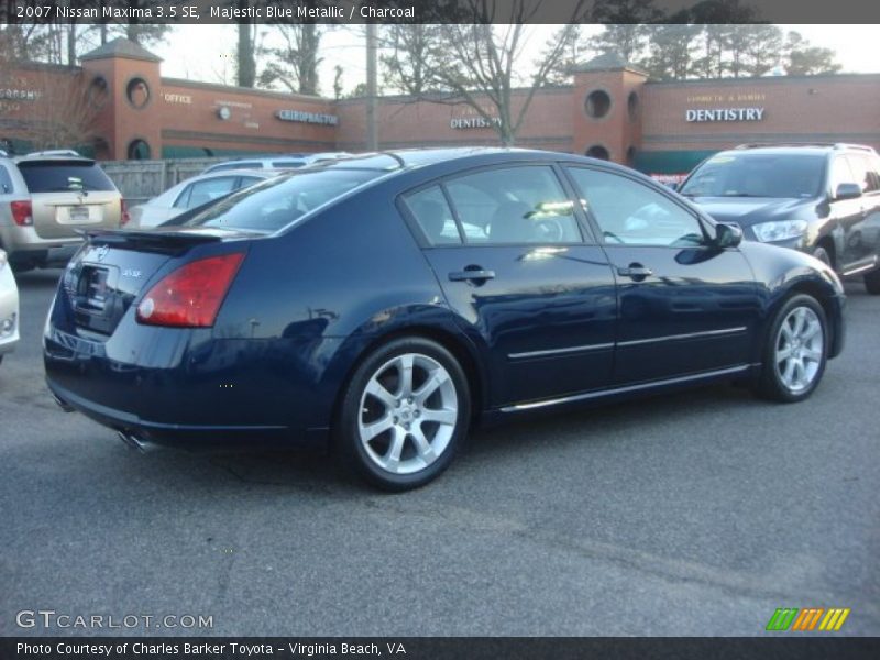 Majestic Blue Metallic / Charcoal 2007 Nissan Maxima 3.5 SE