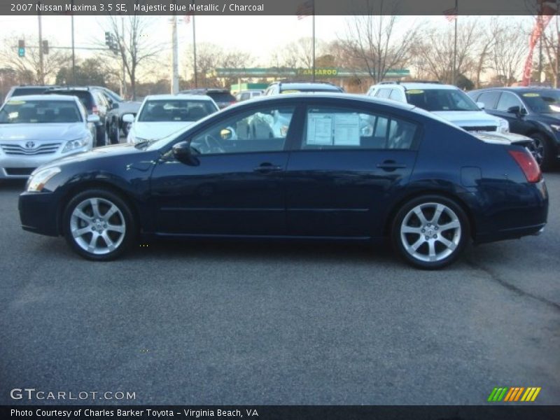 Majestic Blue Metallic / Charcoal 2007 Nissan Maxima 3.5 SE