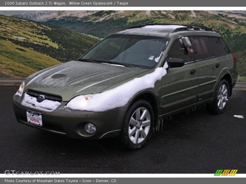 Willow Green Opalescent / Taupe 2006 Subaru Outback 2.5i Wagon
