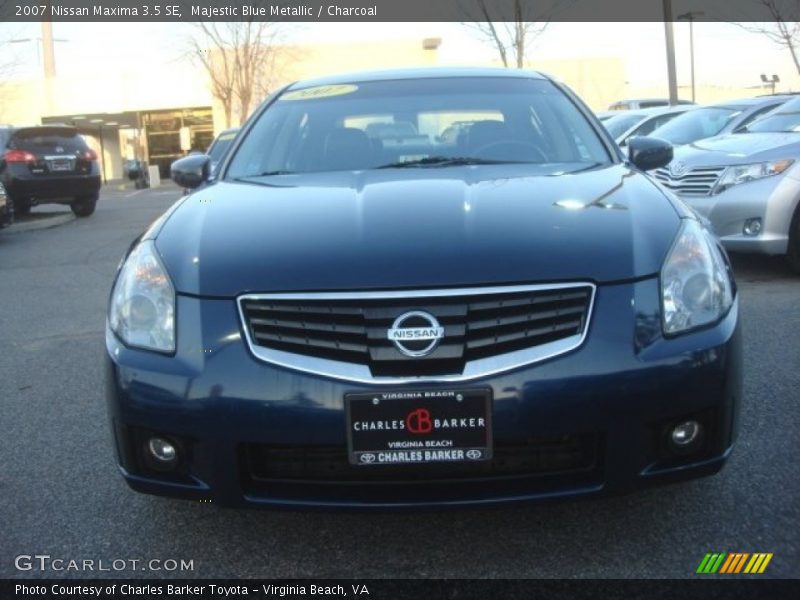 Majestic Blue Metallic / Charcoal 2007 Nissan Maxima 3.5 SE