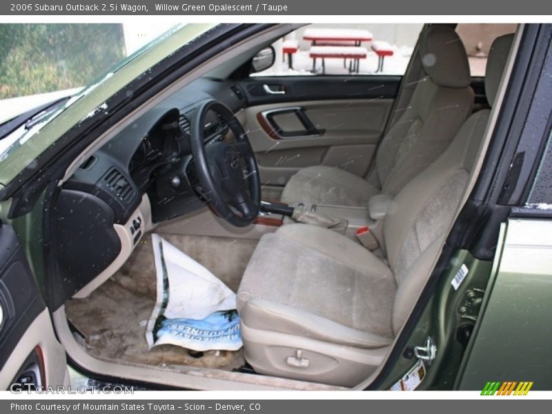 Willow Green Opalescent / Taupe 2006 Subaru Outback 2.5i Wagon