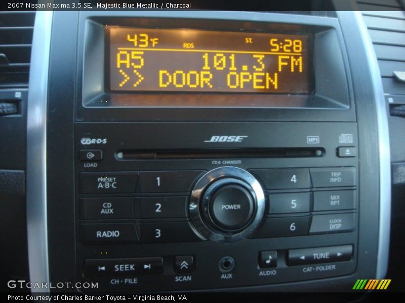 Majestic Blue Metallic / Charcoal 2007 Nissan Maxima 3.5 SE