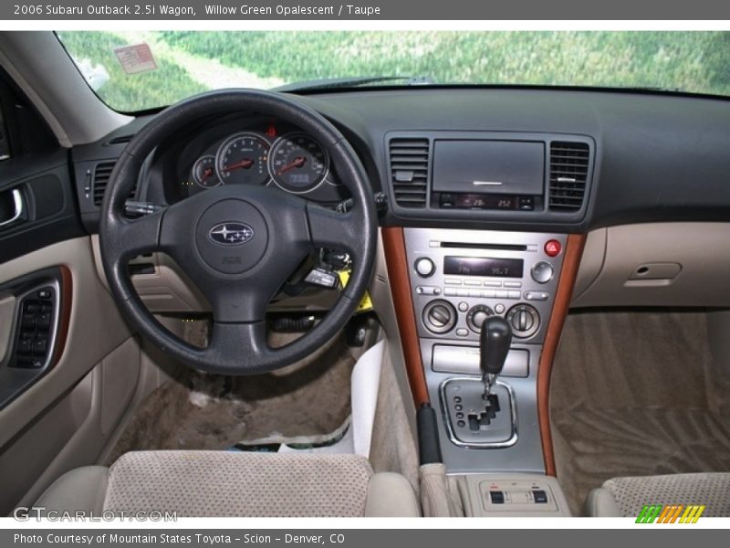 Willow Green Opalescent / Taupe 2006 Subaru Outback 2.5i Wagon