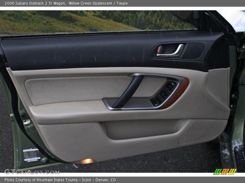 Willow Green Opalescent / Taupe 2006 Subaru Outback 2.5i Wagon