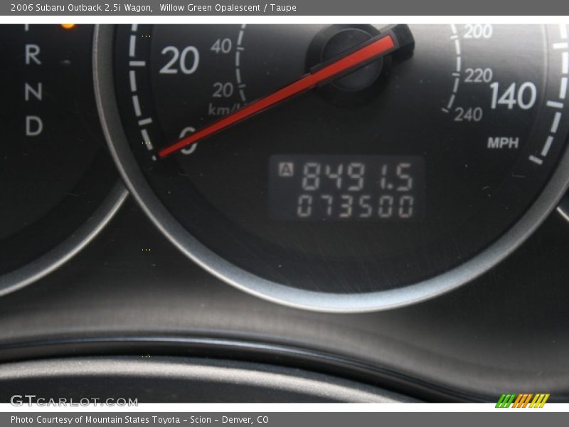 Willow Green Opalescent / Taupe 2006 Subaru Outback 2.5i Wagon