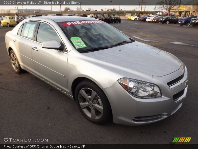 Silver Ice Metallic / Ebony 2012 Chevrolet Malibu LT