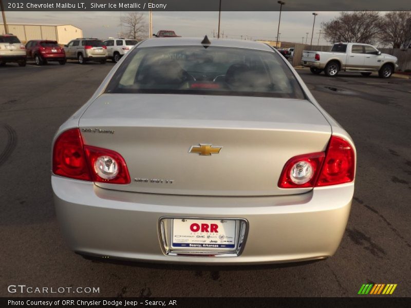 Silver Ice Metallic / Ebony 2012 Chevrolet Malibu LT