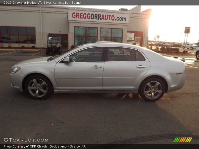 Silver Ice Metallic / Ebony 2012 Chevrolet Malibu LT