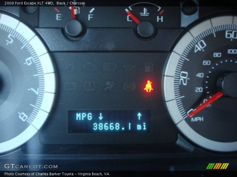 Black / Charcoal 2009 Ford Escape XLT 4WD