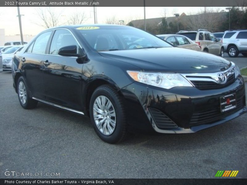 Attitude Black Metallic / Ash 2012 Toyota Camry LE