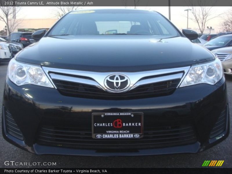 Attitude Black Metallic / Ash 2012 Toyota Camry LE