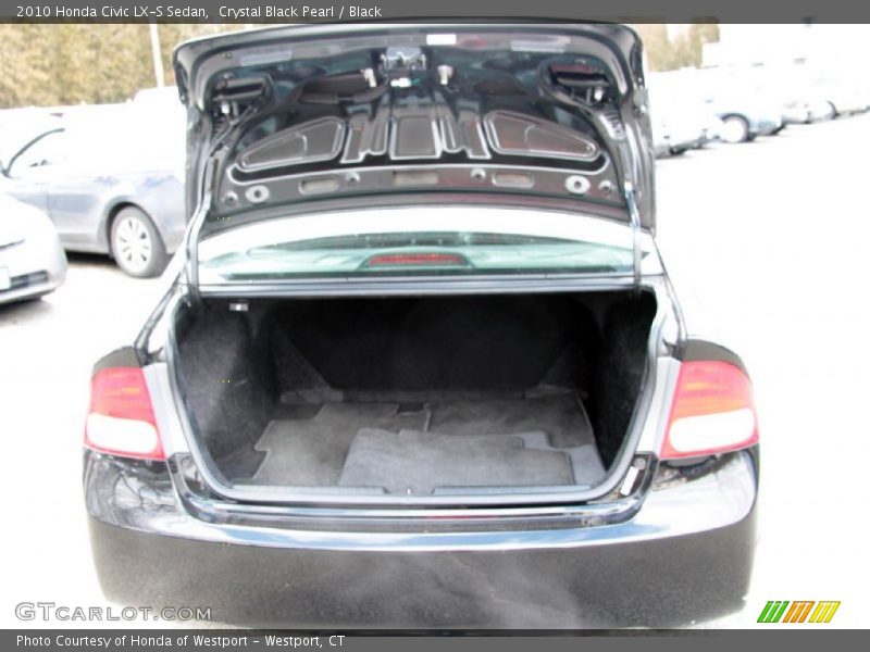Crystal Black Pearl / Black 2010 Honda Civic LX-S Sedan