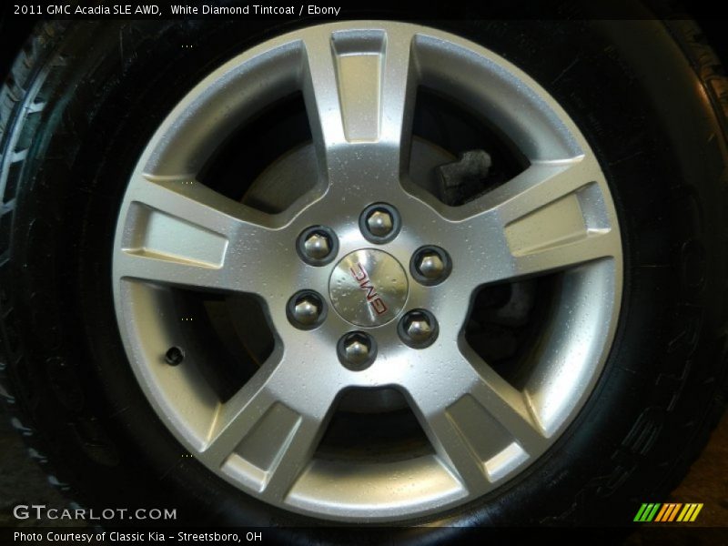White Diamond Tintcoat / Ebony 2011 GMC Acadia SLE AWD